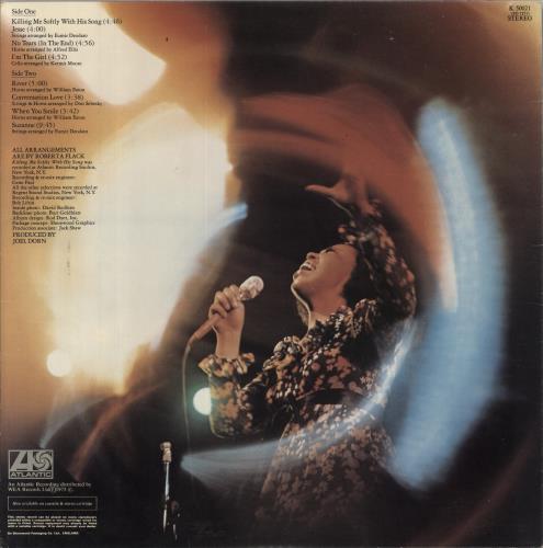 Roberta Flack Killing Me Softly - 1st UK vinyl LP album (LP